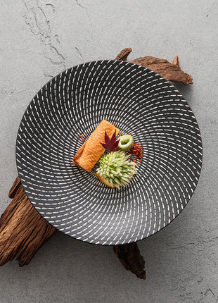 Meteor Shower Ceramic Plate, Set of 2