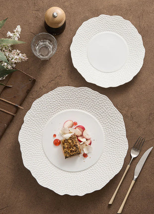 Textured Ceramic Dinner Plate, Set of 2