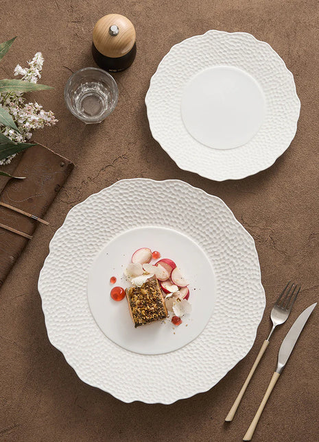 Textured Ceramic Dinner Plate, Set of 2