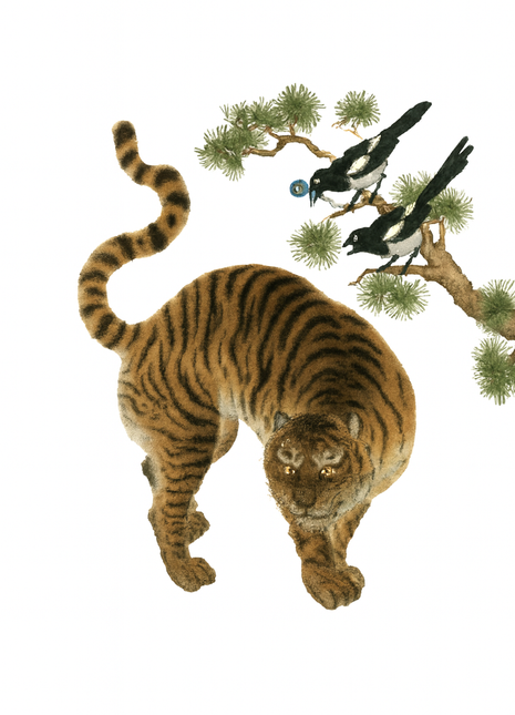 Tiger & Magpie Coaster - yellow