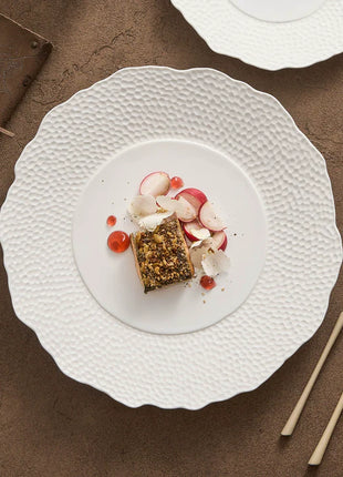 Textured Ceramic Dinner Plate, Set of 2