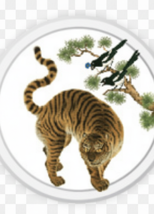 Tiger & Magpie Coaster - yellow