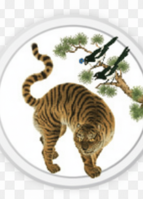 Tiger & Magpie Coaster - yellow