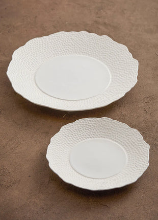 Textured Ceramic Dinner Plate, Set of 2