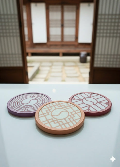 Taegeuk Coaster - yellow