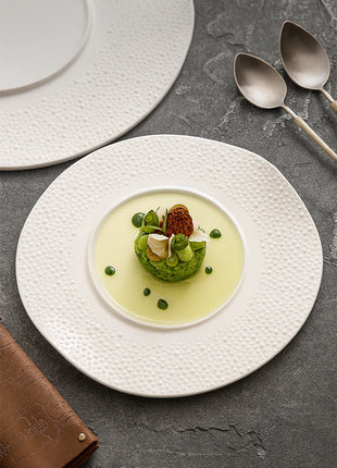 Matte Sesame Texture Porcelain Plate, Set of 2