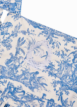 French Toile de Jouy APRON - Blue